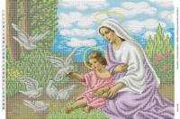 Марія і немовля Ісус із голубами